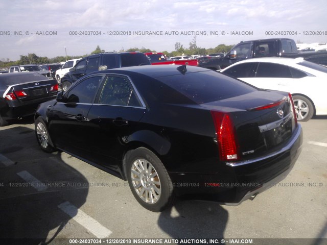 1G6DE5EY2B0130219 - 2011 CADILLAC CTS LUXURY COLLECTION BLACK photo 3