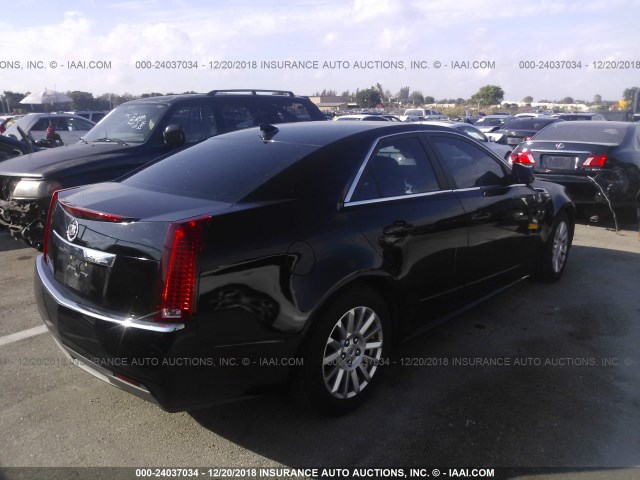 1G6DE5EY2B0130219 - 2011 CADILLAC CTS LUXURY COLLECTION BLACK photo 4