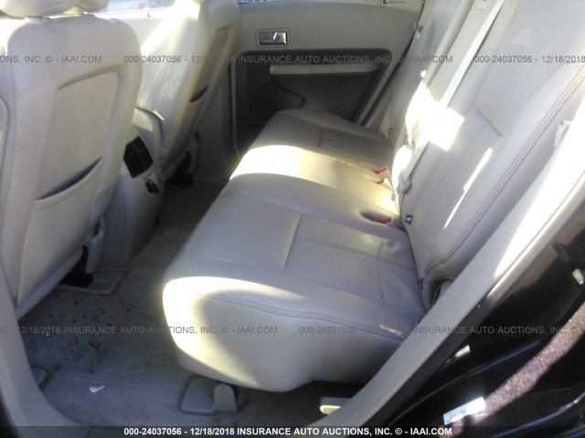 2FMDK39C87BB39954 - 2007 FORD EDGE SEL PLUS BURGUNDY photo 8