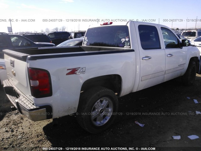 2GCEK133681194383 - 2008 CHEVROLET SILVERADO K1500 WHITE photo 4