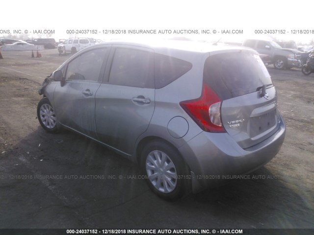 3N1CE2CP6EL408082 - 2014 NISSAN VERSA NOTE S/S PLUS/SV/SL SILVER photo 3