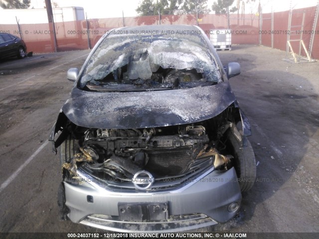 3N1CE2CP6EL408082 - 2014 NISSAN VERSA NOTE S/S PLUS/SV/SL SILVER photo 6