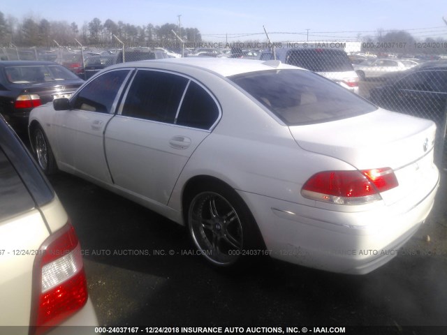 WBAHN835X7DT70575 - 2007 BMW 750 WHITE photo 3