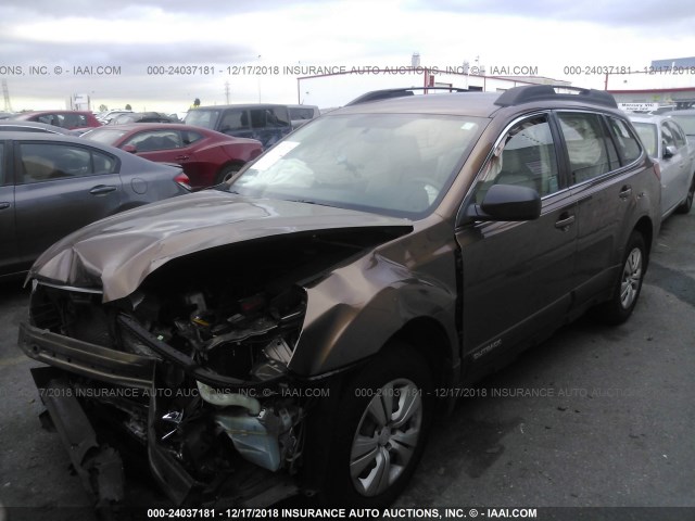 4S4BRBAC5D3268514 - 2013 SUBARU OUTBACK 2.5I Dark Brown photo 2