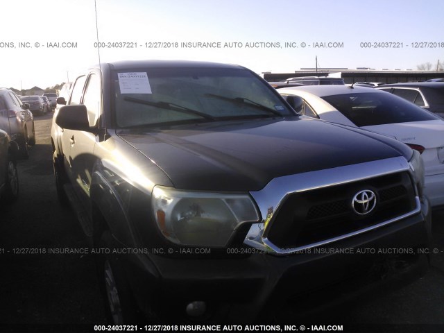 5TFJU4GNXCX021225 - 2012 TOYOTA TACOMA DOUBLE CAB PRERUNNER GRAY photo 1