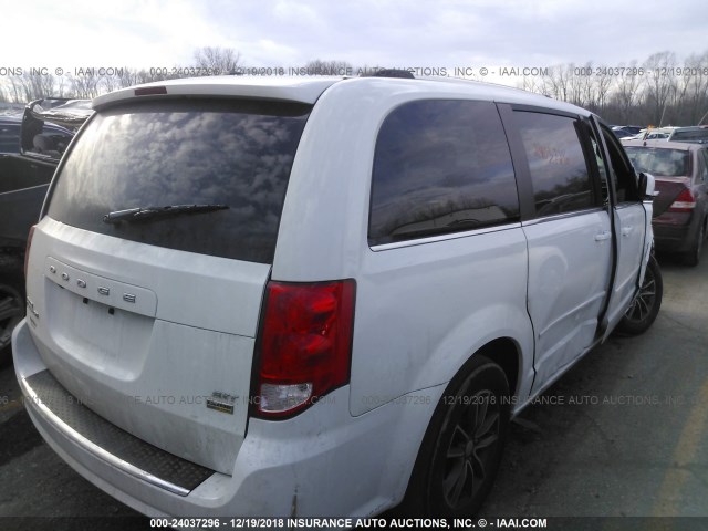 2C4RDGCG4HR847537 - 2017 DODGE GRAND CARAVAN SXT WHITE photo 4