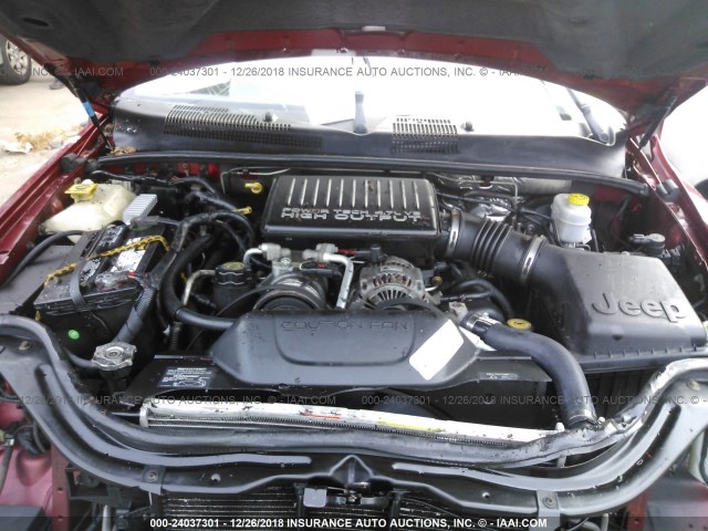 1J8GW48J44C291889 - 2004 JEEP GRAND CHEROKEE LAREDO/COLUMBIA/FREEDOM 红色 照片 10