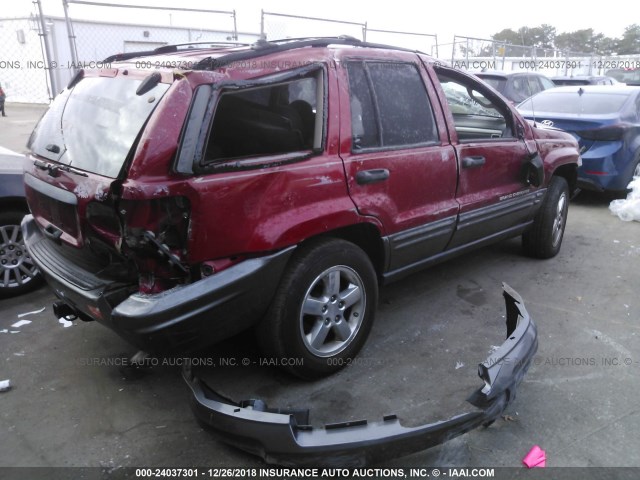 1J8GW48J44C291889 - 2004 JEEP GRAND CHEROKEE LAREDO/COLUMBIA/FREEDOM 红色 照片 4