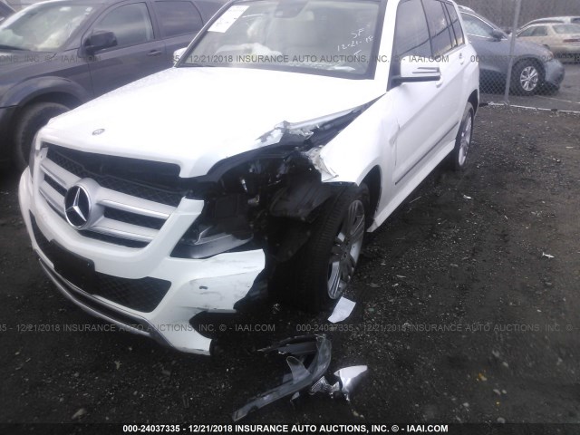 WDCGG8JB1FG408493 - 2015 MERCEDES-BENZ GLK 350 4MATIC WHITE photo 6