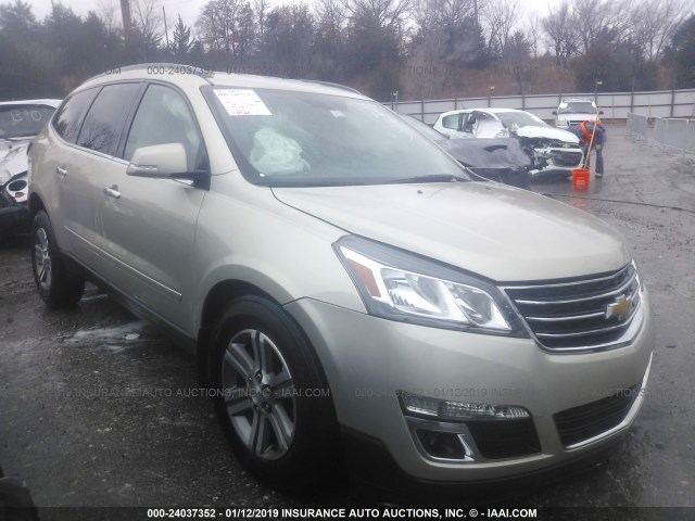 1GNKVHKD6FJ214087 - 2015 CHEVROLET TRAVERSE LT SILVER photo 1