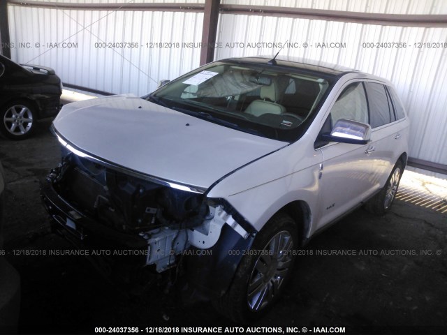 2LMDJ8JC9ABJ21616 - 2010 LINCOLN MKX WHITE photo 2