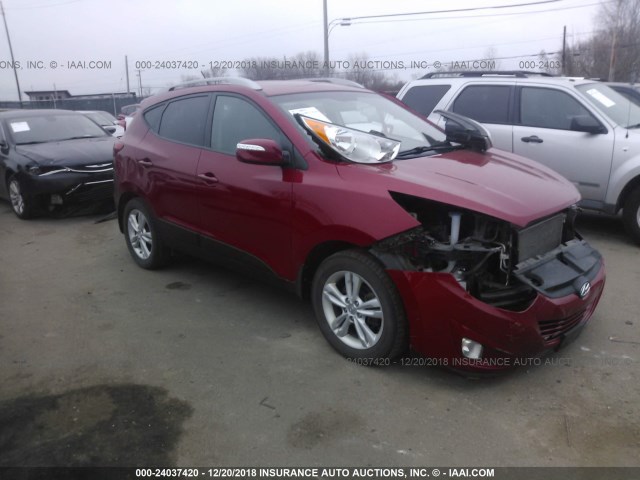 KM8JUCAC8DU683952 - 2013 HYUNDAI TUCSON GLS/LIMITED 红色 照片 1