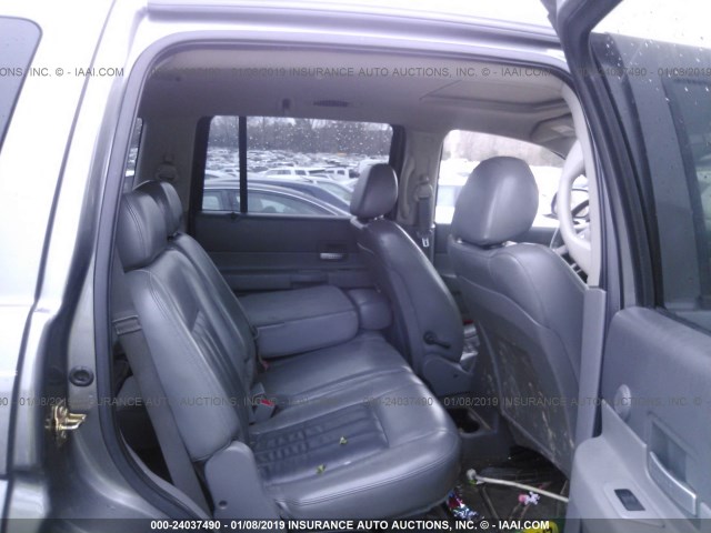 1D4HD58D45F533133 - 2005 DODGE DURANGO LIMITED GRAY photo 8