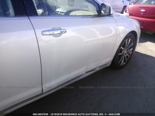 1G1ZE5E11BF234860 - 2011 CHEVROLET MALIBU LTZ თეთრი ფოტო 6