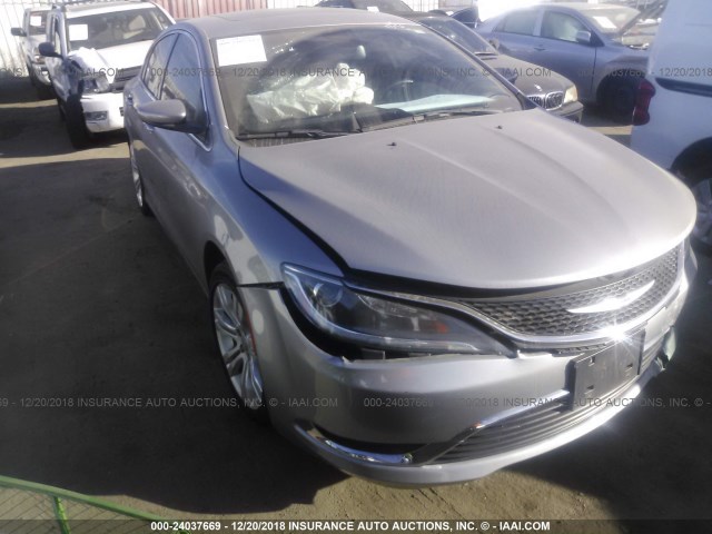 1C3CCCAB6FN717833 - 2015 CHRYSLER 200 LIMITED GRAY photo 1