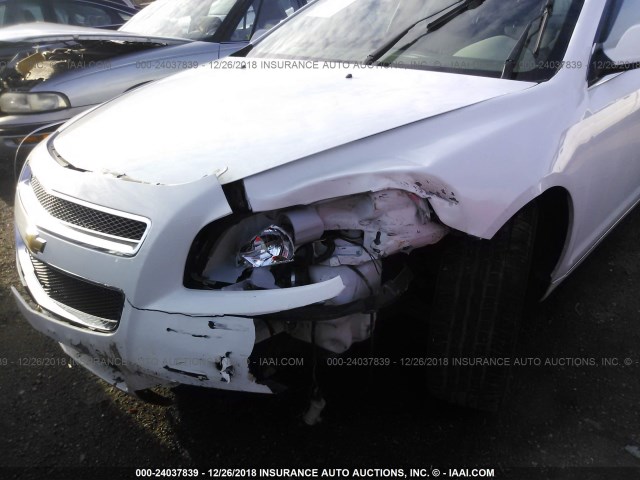 1G1ZC5EUXBF148298 - 2011 CHEVROLET MALIBU 1LT WHITE photo 6
