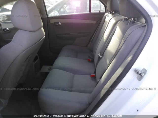 1G1ZC5EUXBF148298 - 2011 CHEVROLET MALIBU 1LT WHITE photo 8