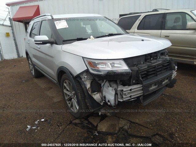 1FM5K7F87GGA36061 - 2016 FORD EXPLORER LIMITED SILVER photo 1