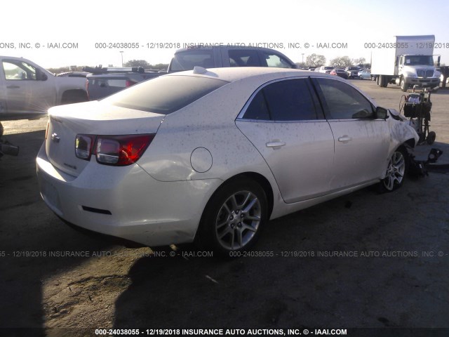 1G11D5RR8DF104013 - 2013 CHEVROLET MALIBU 1LT WHITE photo 4