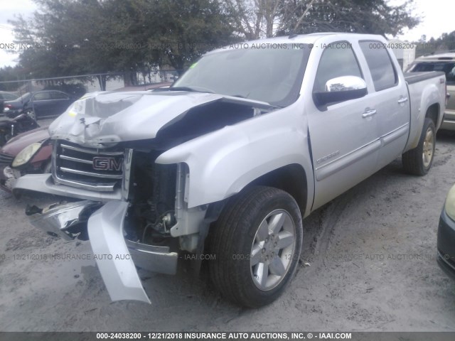 3GTP1VE0XDG216649 - 2013 GMC SIERRA C1500 SLE SILVER photo 2