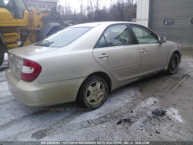 4T1BF32K43U058984 - 2003 TOYOTA CAMRY LE/XLE/SE GOLD photo 4