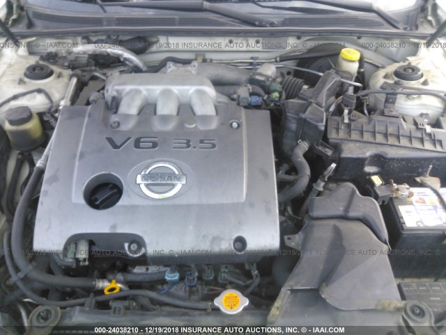 JN1DA31A42T321227 - 2002 NISSAN MAXIMA GLE/SE WHITE photo 10