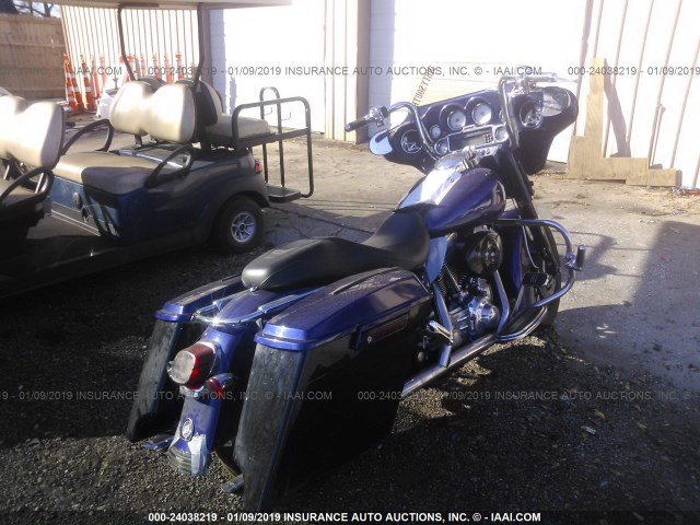 1HD1KBW126Y641816 - 2006 HARLEY-DAVIDSON FLHXI BLUE photo 4