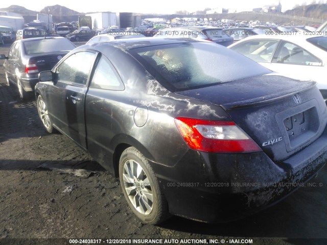 2HGFG1B9XAH503895 - 2010 HONDA CIVIC EXL BLACK photo 3