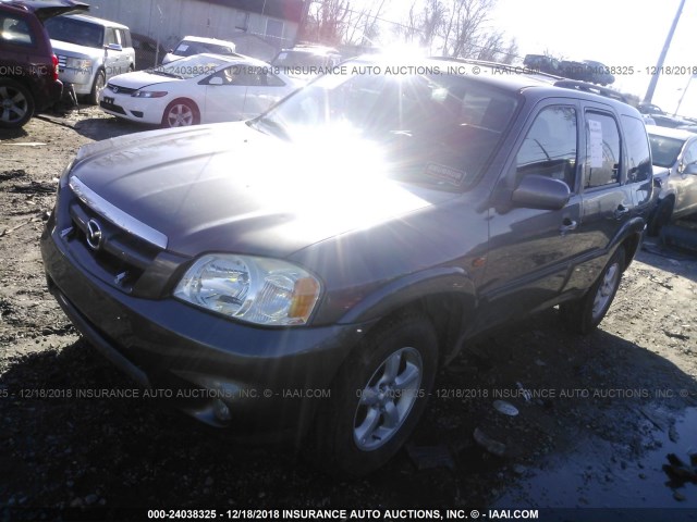 4F2CZ961X5KM03275 - 2005 MAZDA TRIBUTE S GRAY photo 2