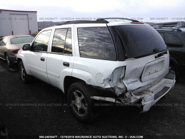 1GNDT13S882157942 - 2008 CHEVROLET TRAILBLAZER LS/LT WHITE photo 3