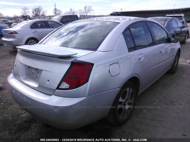 1G8AL52F35Z102187 - 2005 SATURN ION LEVEL 3 GRAY photo 4