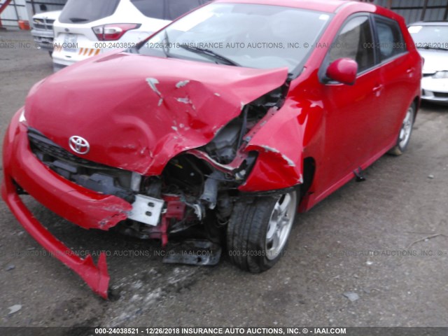 2T1KU40E19C071744 - 2009 TOYOTA COROLLA MATRIX  RED photo 2