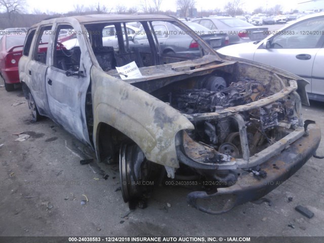 1GNDT13S262338466 - 2006 CHEVROLET TRAILBLAZER LS/LT BLACK photo 1