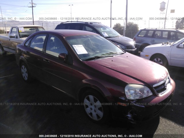 KL5JD56Z36K407440 - 2006 SUZUKI FORENZA RED photo 1