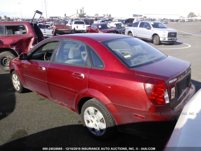 KL5JD56Z36K407440 - 2006 SUZUKI FORENZA RED photo 3