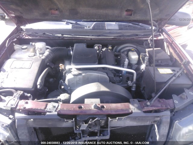 1GNDT13S262352447 - 2006 CHEVROLET TRAILBLAZER LS/LT MAROON photo 10