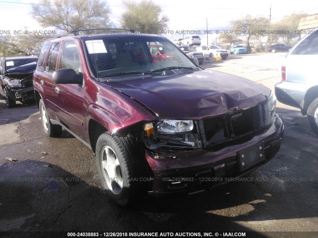 1GNDT13S262352447 - 2006 CHEVROLET TRAILBLAZER LS/LT MAROON photo 6