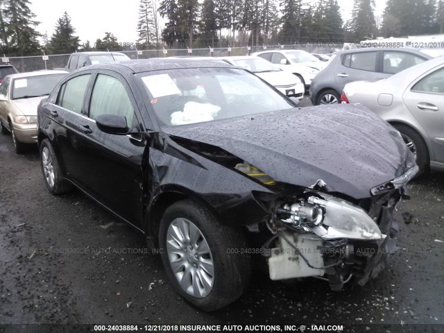 1C3CCBAB9DN609424 - 2013 CHRYSLER 200 LX BLACK photo 1