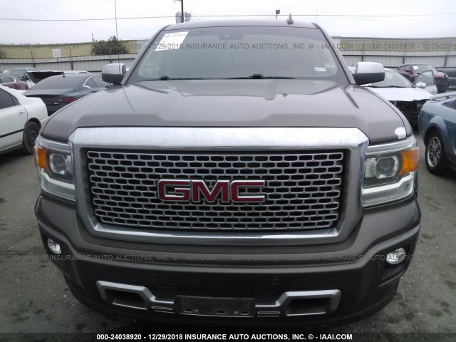 3GTU2WEC0FG188833 - 2015 GMC SIERRA K1500 DENALI BROWN photo 6