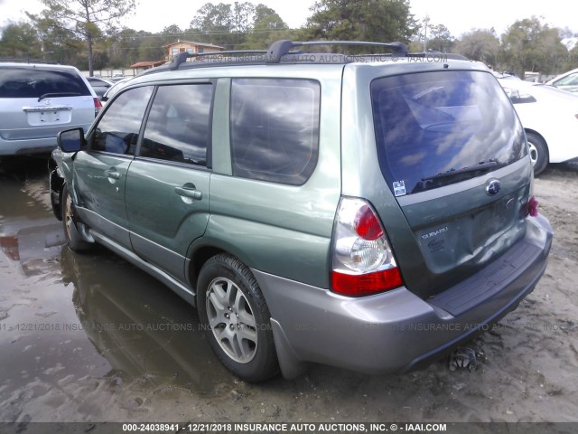 JF1SG67616H746507 - 2006 SUBARU FORESTER 2.5X LL BEAN GREEN photo 3