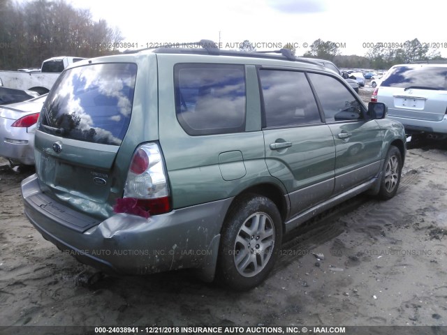 JF1SG67616H746507 - 2006 SUBARU FORESTER 2.5X LL BEAN GREEN photo 4