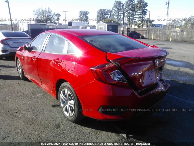 2HGFC2F55HH548777 - 2017 HONDA CIVIC LX RED photo 3