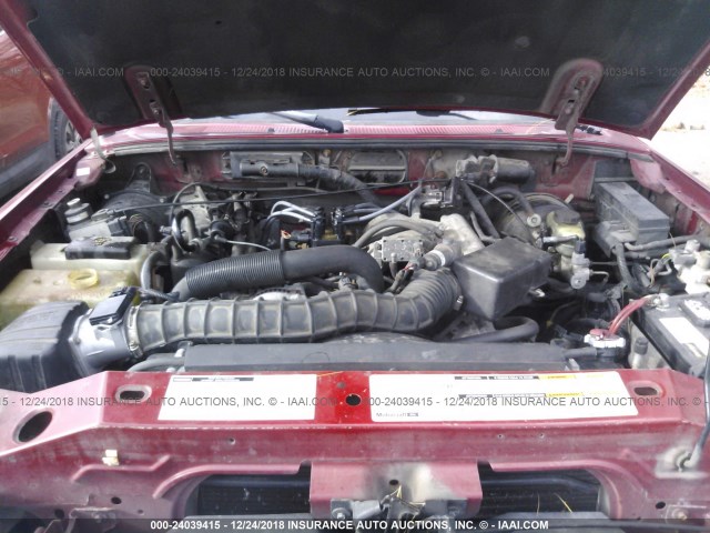 4F4YR16V3XTM05724 - 1999 MAZDA B3000 CAB PLUS RED photo 10