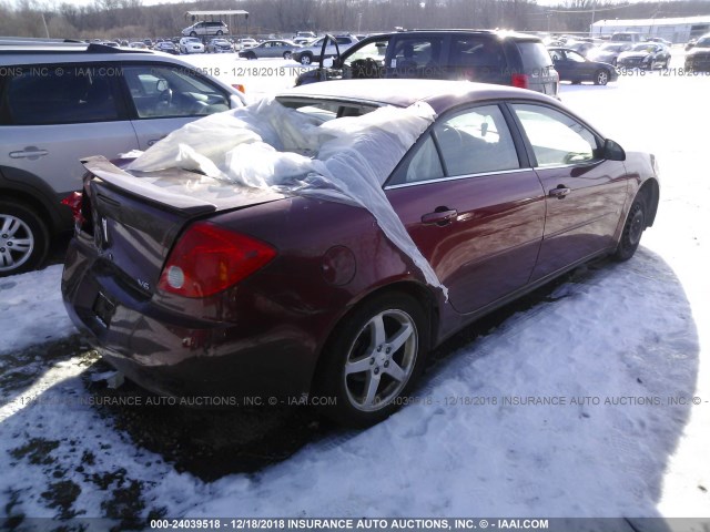 1G2ZG57N784104186 - 2008 PONTIAC G6 SE RED photo 4