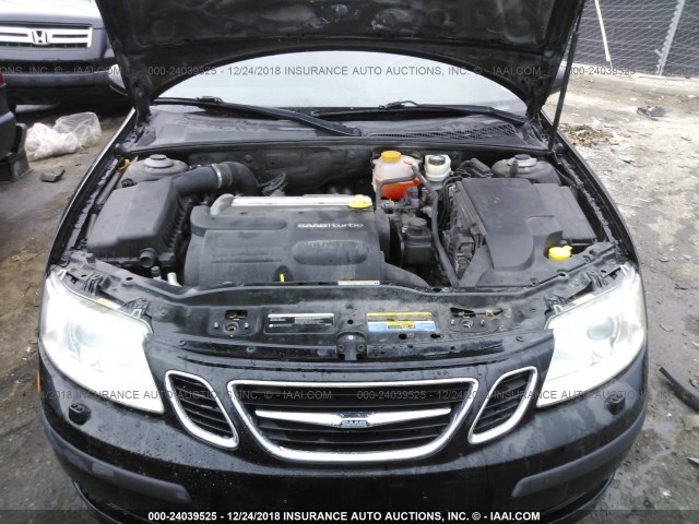 YS3FD79Y676003923 - 2007 SAAB 9-3 2.0T BLACK photo 10