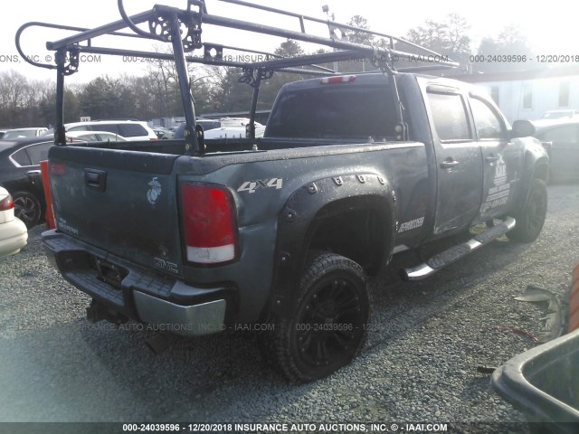 1GT12ZCG7EF168959 - 2014 GMC SIERRA K2500 HEAVY DUTY GRAY photo 4