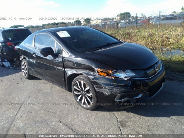 2HGFG3B01FH519147 - 2015 HONDA CIVIC EXL BLACK photo 1