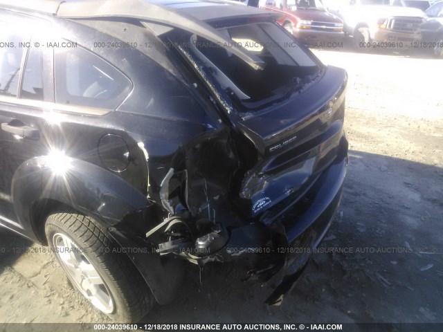 1B3HB28BX8D769805 - 2008 DODGE CALIBER BLACK photo 6