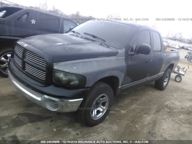 3D7HA18N42G198513 - 2002 DODGE RAM 1500 BLACK photo 2