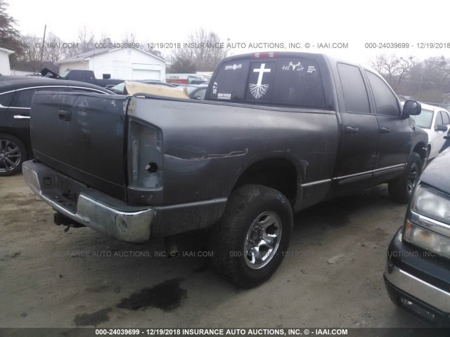 3D7HA18N42G198513 - 2002 DODGE RAM 1500 BLACK photo 4